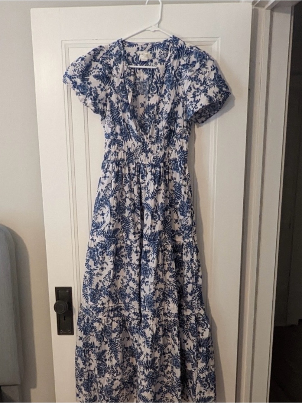 Anthropologie somerset dress, xs blue floral - Picture 2 of 3
